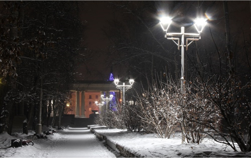 Парковое освещение в Ангарске